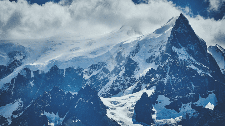 Snowy mountains in Chile