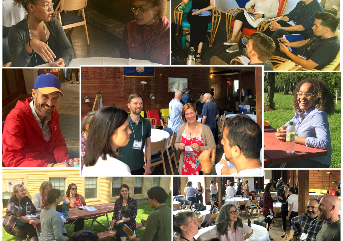 Collage of Change Leader Retreat Photos